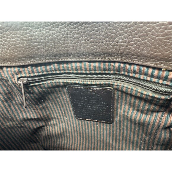 Brighton Brown Pebbled Leather Shoulder Bag w/2 Braided Handles Heart Closure - Picture 11 of 13